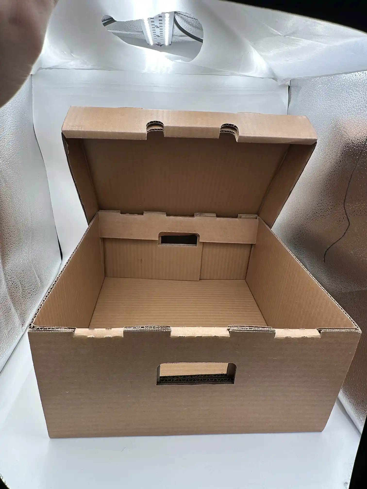 بڑے موم شدہ نالیدار خانہ